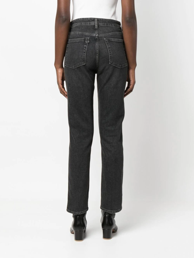 Shop 3x1 Mid-rise Slim-fit Jeans In Grau