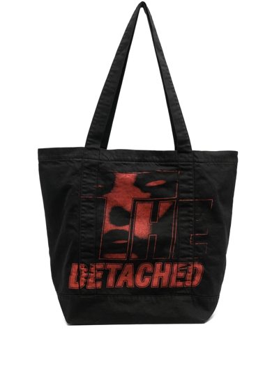 Raf Simons Graphic-print Shoulder Bag In Schwarz
