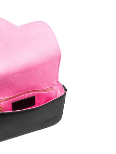 Shop Chiara Ferragni Eye-motif Shoulder Bag In Black