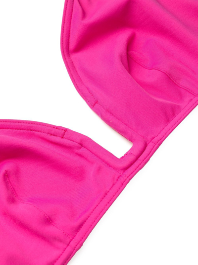 Shop Eres Utopie Halterneck Bikini Top In Rosa