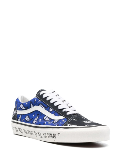 Vans Old Skool Paisley-print Sneakers In Blau