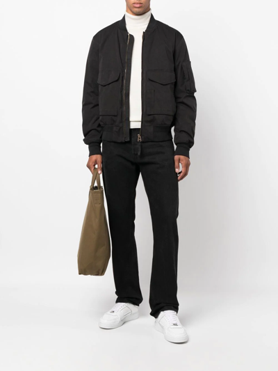 Shop Ten C Down Bomber Jacket In Schwarz