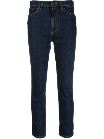Shop 3x1 Cropped Skinny Jeans In Blau