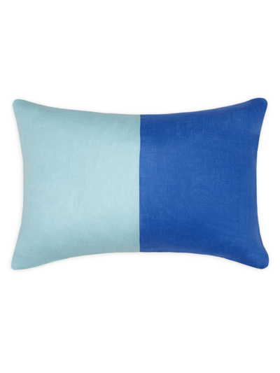 Shop Sferra Festa Linen Decorative Pillow In Clearwater