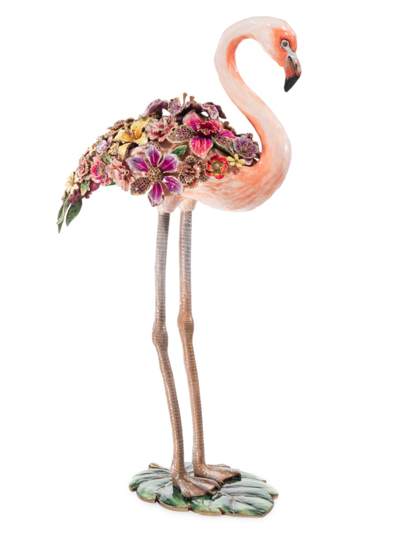 Shop Jay Strongwater Floral Flamingo Figure