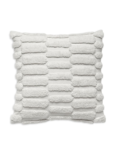 Shop Splendid Shifted Stripe Chenille Decorative Pillow In Ivory