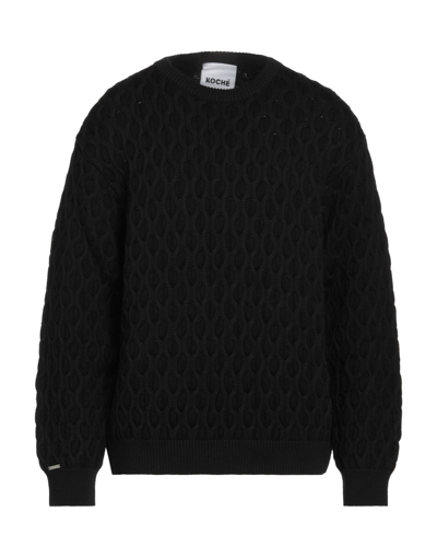 Shop Koché Man Sweater Black Size S Cotton, Wool