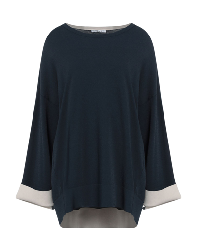 Shop Kangra Cashmere Kangra Woman Sweater Midnight Blue Size 10 Viscose, Polyester