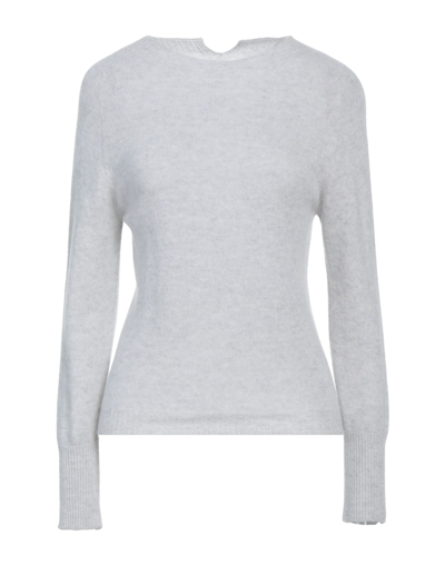 Shop Solotre Sweaters In Light Grey