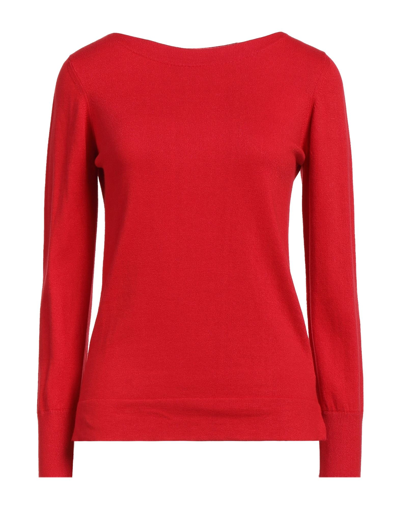 Shop Alpha Studio Woman Sweater Red Size 8 Cotton, Viscose