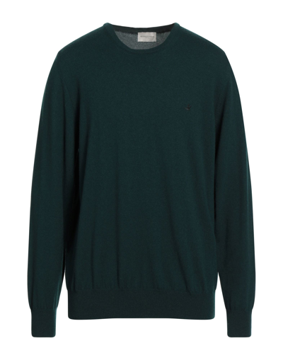 Shop Brooksfield Man Sweater Dark Green Size 46 Virgin Wool