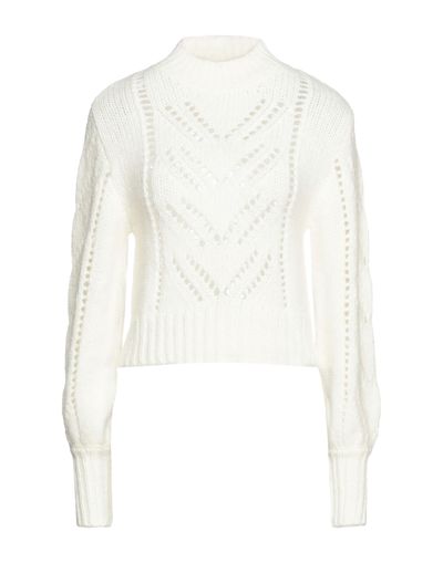 Shop Red Valentino Woman Turtleneck Ivory Size L Acrylic, Mohair Wool, Polyamide, Polyester In White