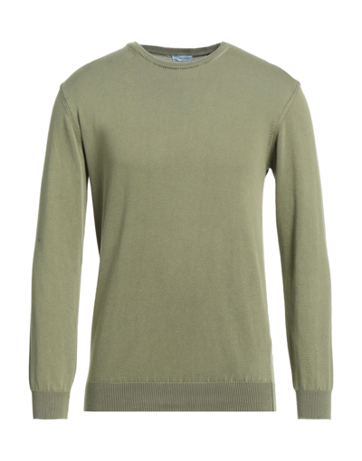 Shop Herman & Sons Man Sweater Military Green Size M Cotton