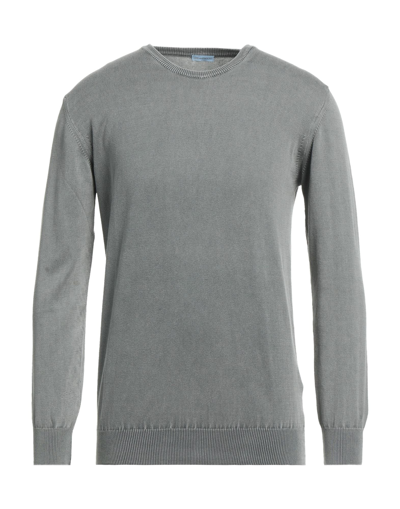 Shop Herman & Sons Man Sweater Grey Size Xxl Cotton