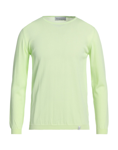 Shop Bicolore® Bicolore Man Sweater Acid Green Size Xl Rayon, Nylon