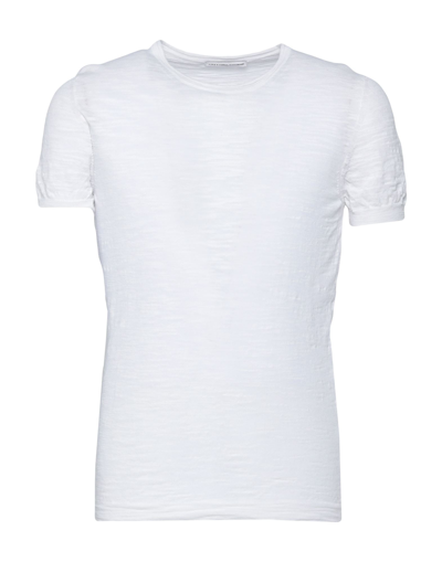 Shop Grey Daniele Alessandrini Man Sweater White Size 44 Cotton, Elastane