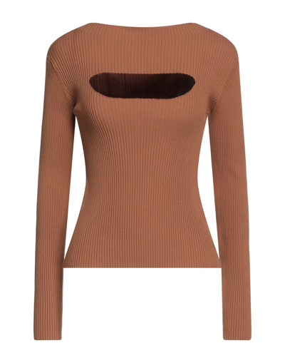 Shop Actitude By Twinset Woman Sweater Brown Size M Viscose, Polyester