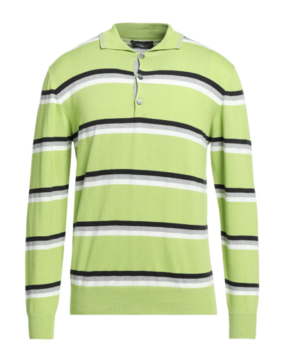 Shop Cc Collection Corneliani Man Sweater Light Green Size 40 Cotton