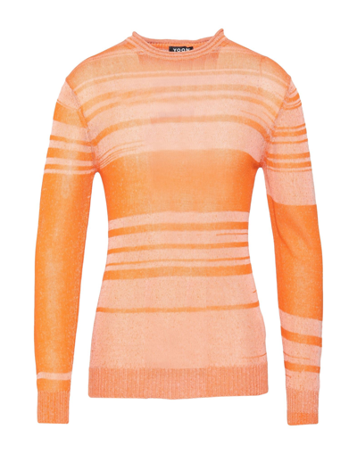 Shop Yoon Man Sweater Orange Size 42 Cotton
