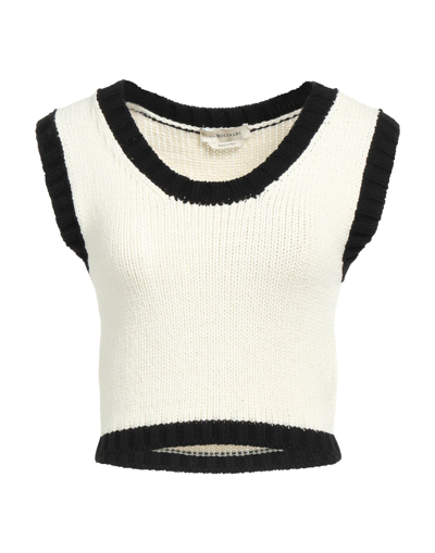 Shop Anna Molinari Woman Sweater White Size 8 Cotton, Polyamide