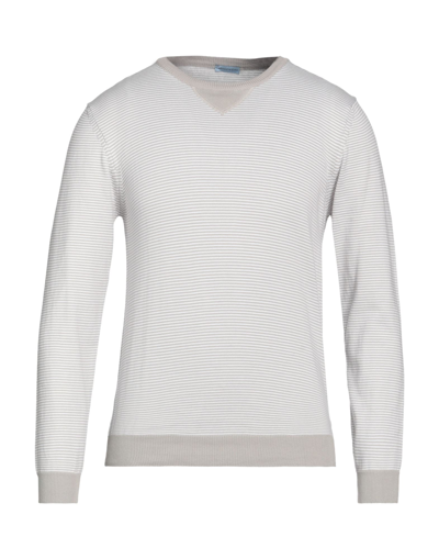 Shop Herman & Sons Man Sweater Light Grey Size 3xl Cotton