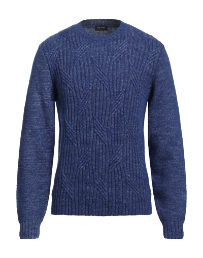 Shop Heritage Man Sweater Midnight Blue Size L Cotton, Acrylic, Wool, Alpaca Wool