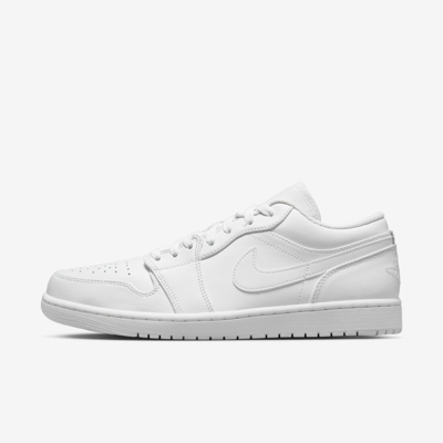 Shop Jordan Men's Air  1 Low Shoes In White