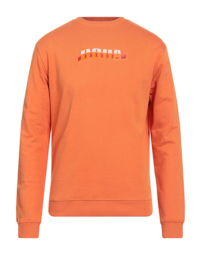 Shop Dooa Man Sweatshirt Orange Size Xxl Cotton