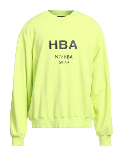 Shop Hood By Air Hba  Man Sweatshirt Light Green Size Xl Cotton, Elastane