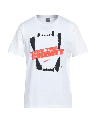 Shop Puma Man T-shirt White Size Xl Cotton