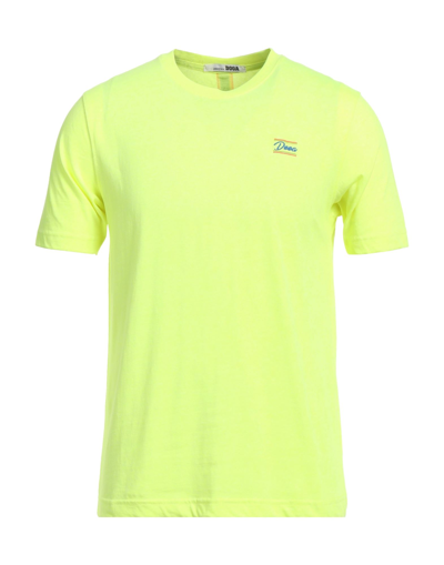Shop Dooa Man T-shirt Yellow Size Xxl Cotton