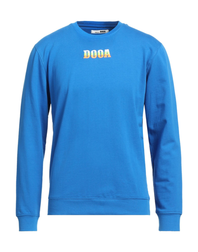 Shop Dooa Man Sweatshirt Bright Blue Size 3xl Cotton
