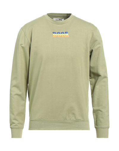 Shop Dooa Man Sweatshirt Light Green Size Xxl Cotton