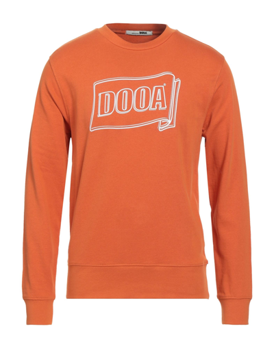 Shop Dooa Man Sweatshirt Orange Size Xl Cotton