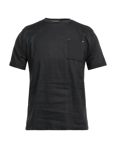 Shop Hamaki-ho Man T-shirt Black Size M Cotton, Linen