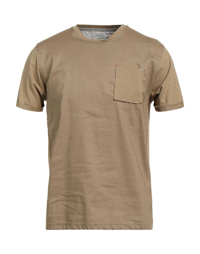 Shop Hamaki-ho Man T-shirt Khaki Size Xl Cotton, Linen In Beige