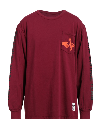 Shop Upww U. P.w. W. Man T-shirt Garnet Size Xs Cotton In Red