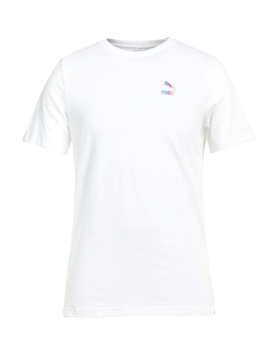 Shop Puma Man T-shirt White Size L Cotton