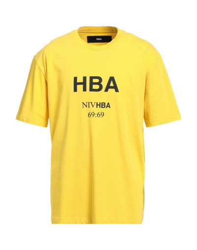 Shop Hood By Air Hba  Man T-shirt Light Yellow Size S Cotton