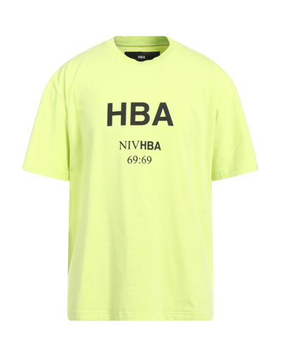 Shop Hood By Air Hba  Man T-shirt Acid Green Size S Cotton