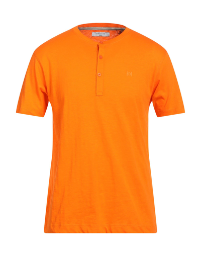 Shop Hamaki-ho Man T-shirt Orange Size Xxl Cotton