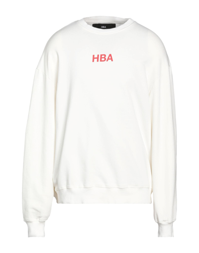 Shop Hood By Air Hba  Man Sweatshirt White Size Xl Cotton, Elastane