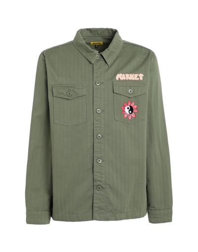 Shop Market Breathwork Army Jacket Man Shirt Military Green Size L Cotton