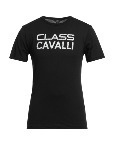 Shop Cavalli Class T-shirts In Black