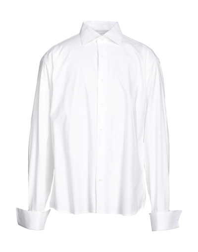 Shop Angelo Nardelli Shirts In White
