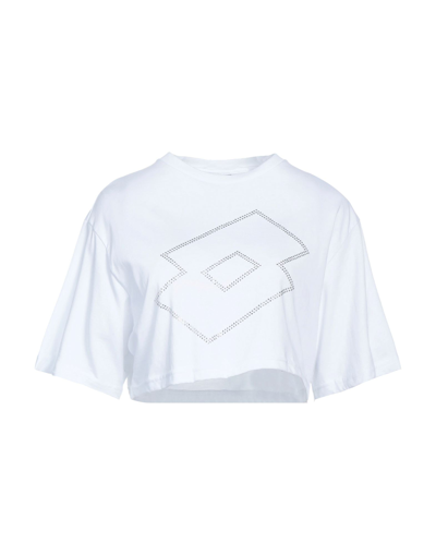 Shop Lotto Woman T-shirt White Size Xl Cotton
