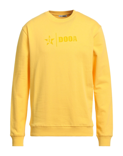 Shop Dooa Man Sweatshirt Yellow Size Xl Cotton