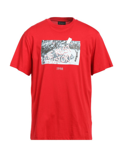 Shop Throwback . Man T-shirt Red Size S Cotton