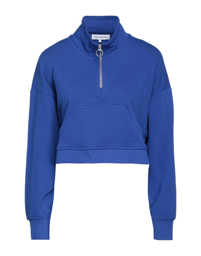 Shop Weworewhat Woman Sweatshirt Blue Size L Cotton