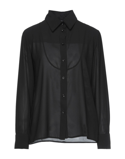 Shop Spago Donna Shirts In Black
